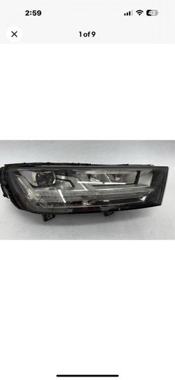 2017 2018 2019 Audi Q7  Right Passenger Side Headlight Full LED  Used