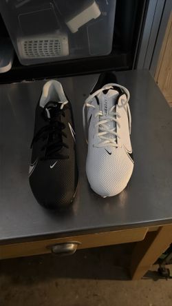 New Mens Nike Vapor Edge Speed 360 Low D Football Cleats Black White Detachable