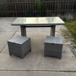 Patio Glass Table