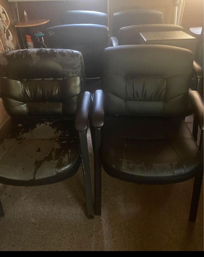 6 Salon/Barber Waiting Chairs $95 OBO