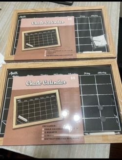 $10 each, New Chalkboard Calendar