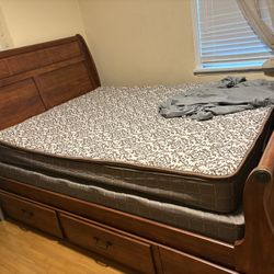 Queen Size Bed Frame And Mattress 
