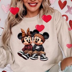 Mickey And Minnie Crew Neck