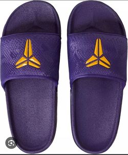 Nike Kobe Slide Sandals Purple Gold men's 9/women's 10
