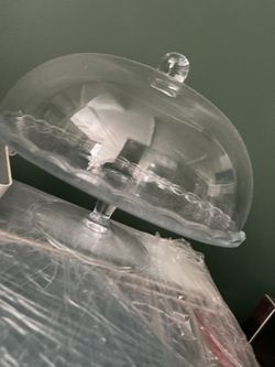 Cake Display Stand With Glass Top 