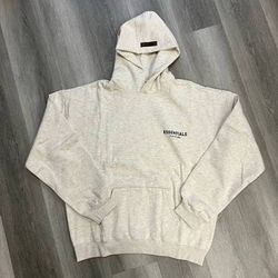 Essentials sweater oatmeal gray, size medium