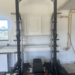Cybex Squat And Bench And Deadlift Platform And Rack And Bench