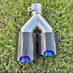 Carbon fiber/titanium exhaust tip 2 1/2