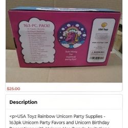 Unicorn Full Party Set