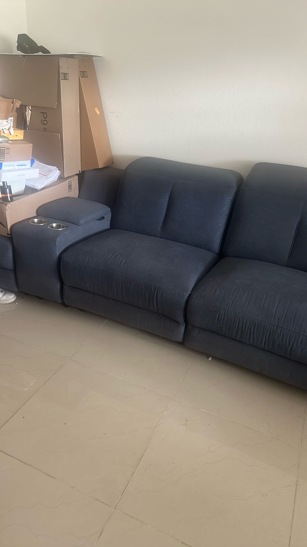 3 Piece Sofa And 2 Recyclers 