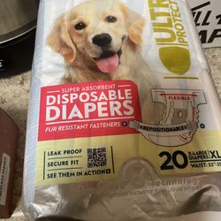 Disposable female dog diapers XL