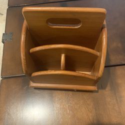 Wood TV Remote Holder