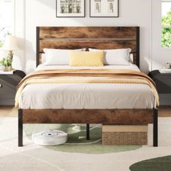 Brand New Full Size Bed Frame With Mattress 