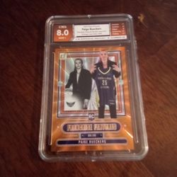 2025 Donruss Franchise Features Paige Bueckers Rc Orange Laser 038/399 Grade 8