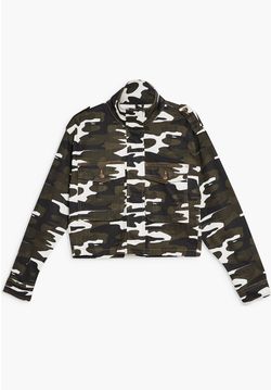 Top Shop Camo Jacket Size S