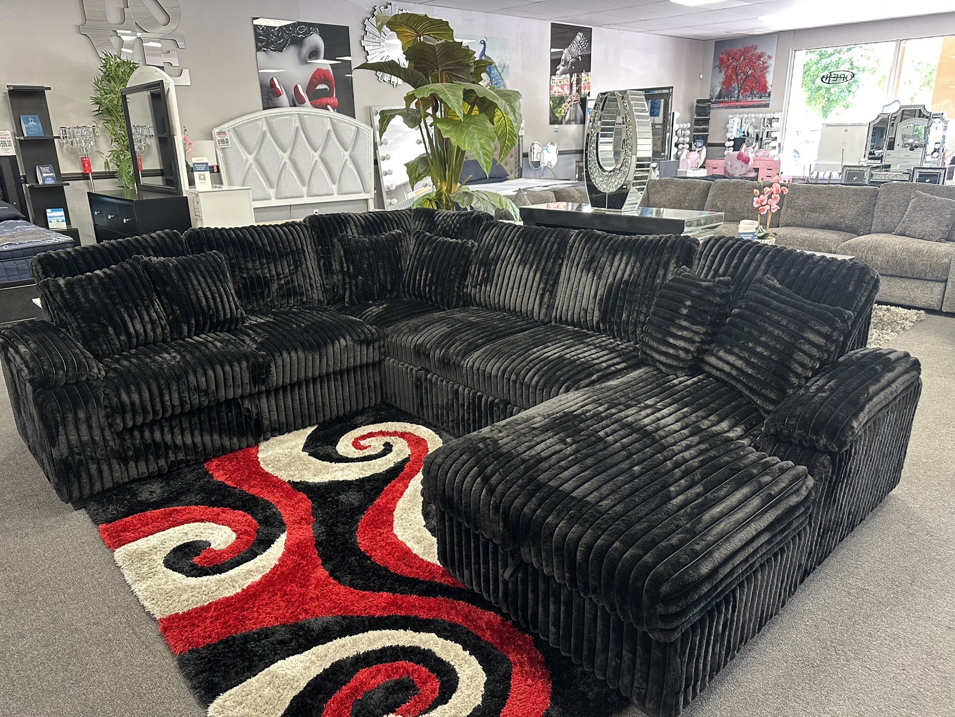 Black Sofa Sectional Sleeper