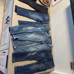 5 piece little girl jeans, 4/5 Jeans Various Washes