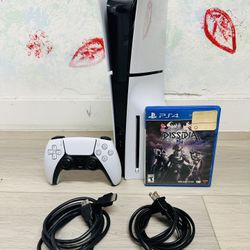 Sony PlayStation 5 Slim - 1 TB , Bonus 1 Game Dissidia Final Fantasy   ( Used Very New  )