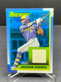 Topps 2025 Jackson Chourio 1990 Relic #/150 #90RU-JCH Brewers Game Used