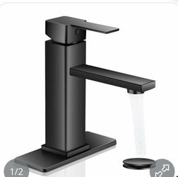 Black Bathroom Faucet Single Hole RV Sink Vanity Faucet