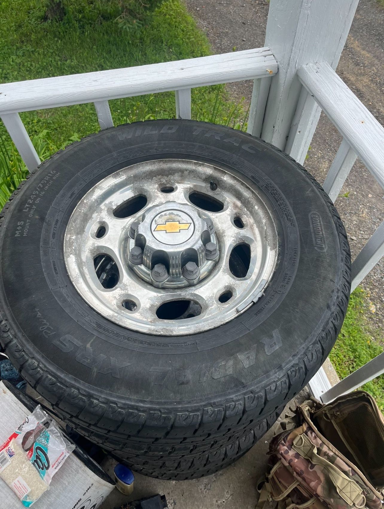 245-75-16 Tires on 8 Lug Chevy Rims