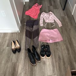 7 Piece Women’s Designer Clothes And Boots And Heels 