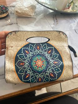 Mandala Print Crossbody Handbag