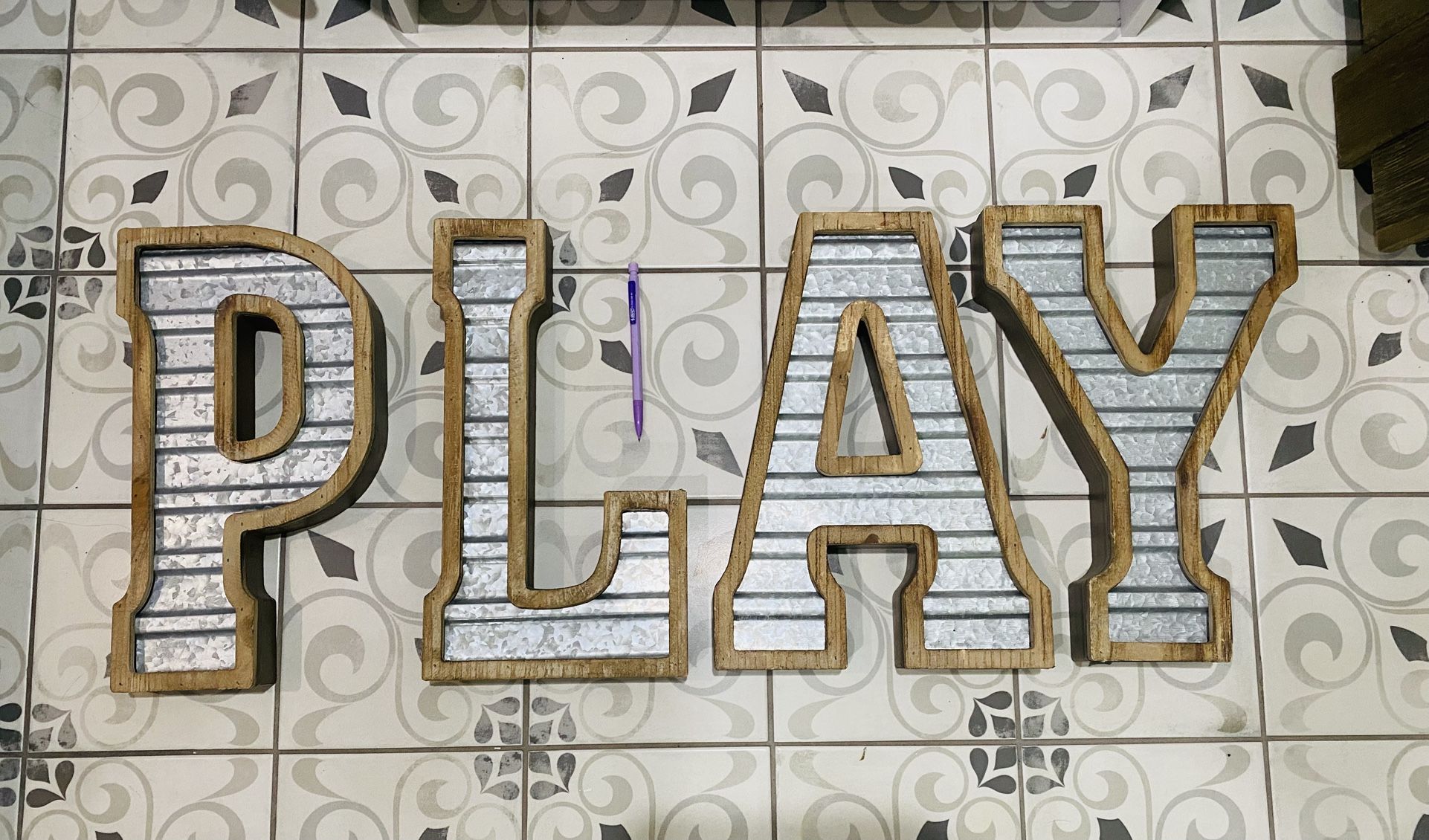 PLAY Letters (home Decor)