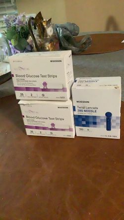 Mckensson Glucosa Test Strips 2 Vial Per Box /Twist Láncenos 1 Single Box