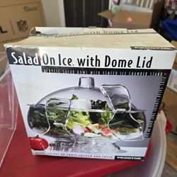 Salad On Ice With Dome Lid
