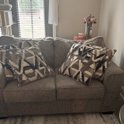 Couch & Loveseat with Pillows