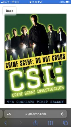 *New CSI The Complete First Season And