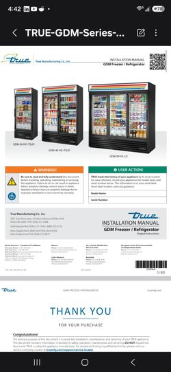 True GDM Series Commercial Freezer/Refrigerator