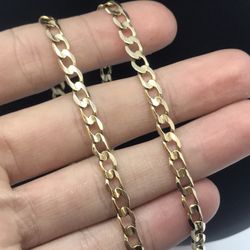Gold Chain Cuban 10K Solid Used 