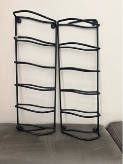 Black wine racks