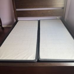 Disassembled ready to go. Ashley Signature Cal King Bed Frame With Box Speaking 