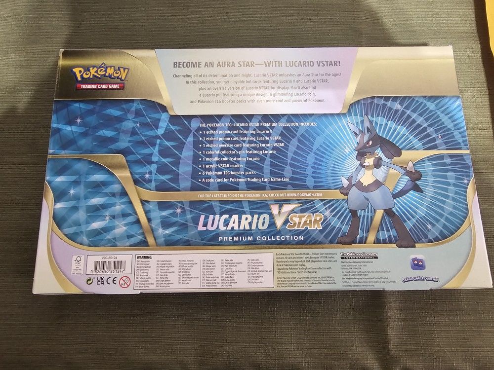 Pokémon TCG Lucario VSTAR Premium Collection - French