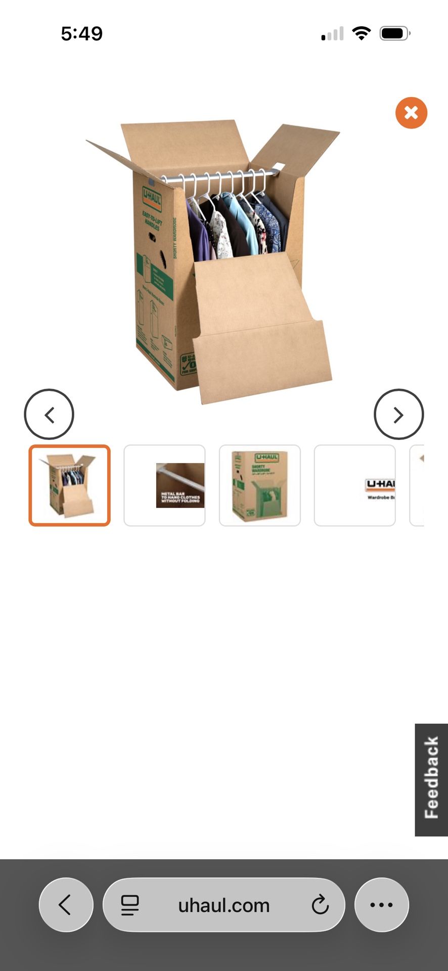 MOVING WARDROBE BOXES