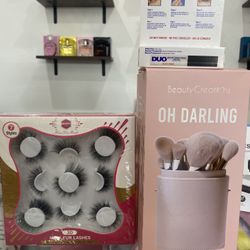 Mink Lashes- Lash Glue- 24pc Brush Set