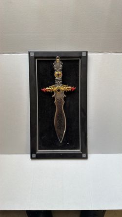 Decorative Fantasy Dagger in Display Case