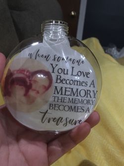 Personalized photo ornament