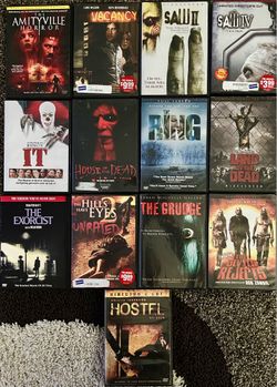 Lot of Thirteen DVD Horror Movies - Tested/Clean