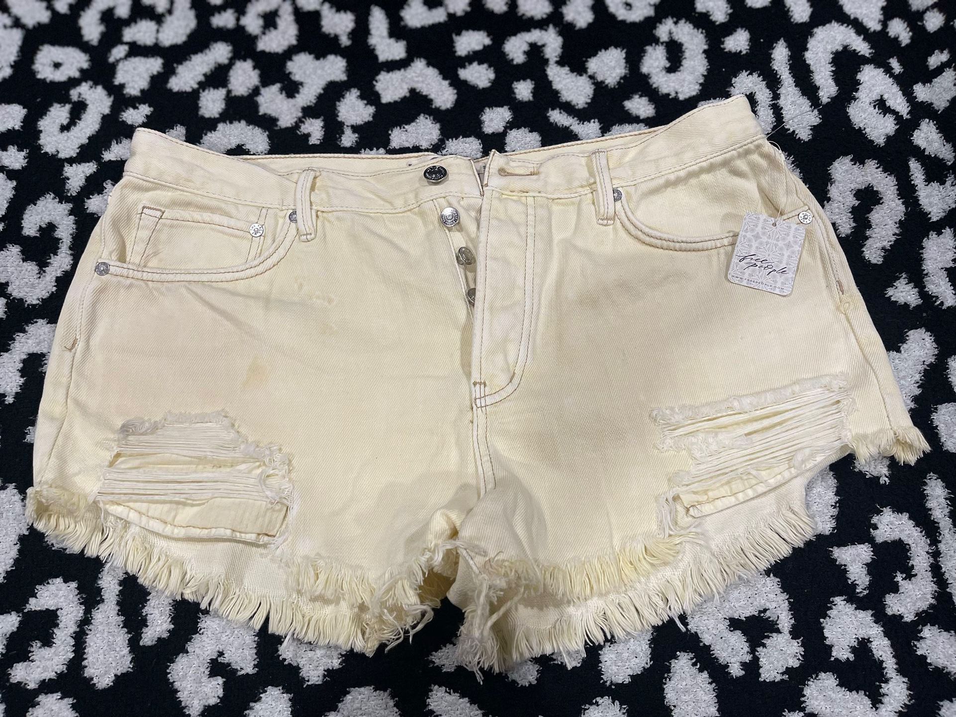 Free People Woman’s Denim Cut Offs