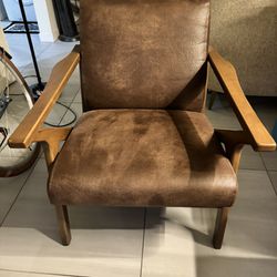 Faux Leather Chair 