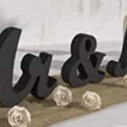 Mr & Mrs Table Top Decor