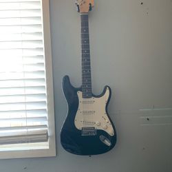 Black And White Stage Rocker Guitar