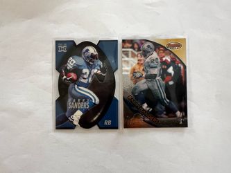Barry Sanders  2 cards lot Mint