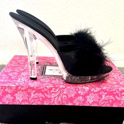 Clear Platform Stiletto High Heeled