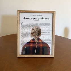 Taylor Swift Framed Art - Champagne Problems Lyrics