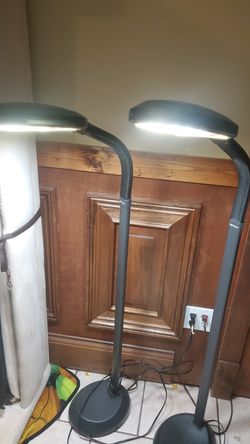 Black Verilux stand lamp great condition.